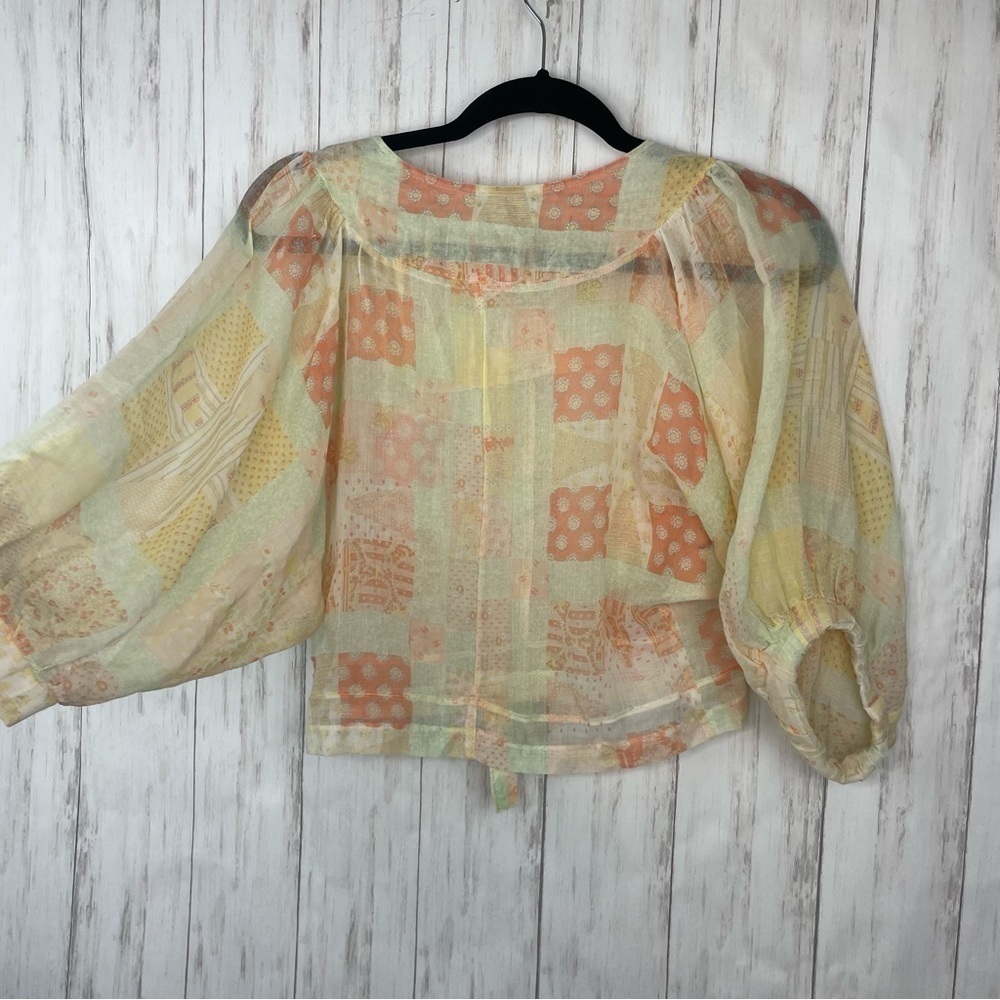 Vintage Patchwork Blouse - image 5